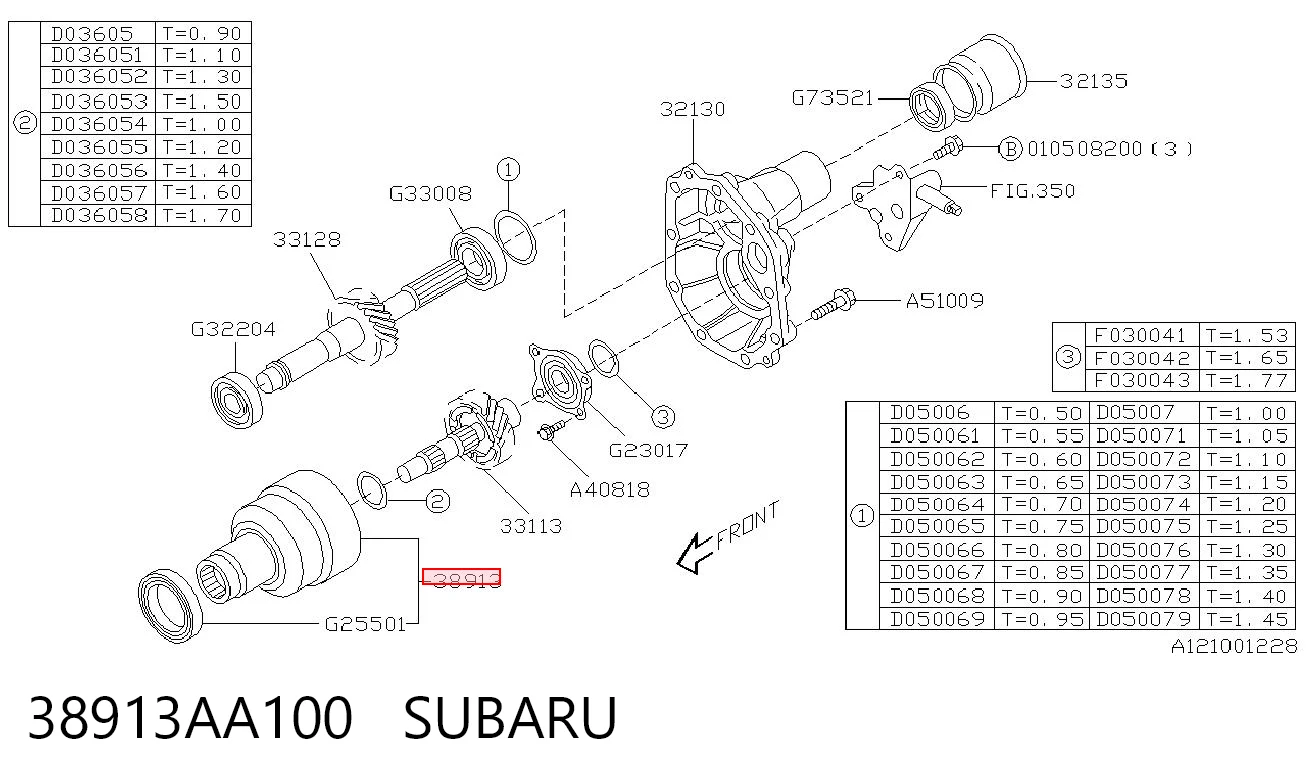 38913AA100 Subaru Sprzęgło blokady dyferencjału skrzyni biegów