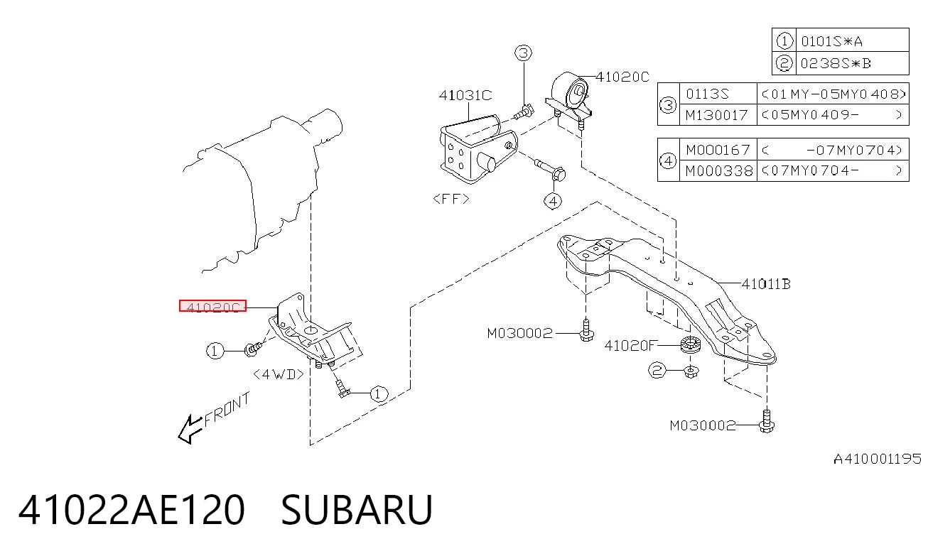 41022AE120 Subaru