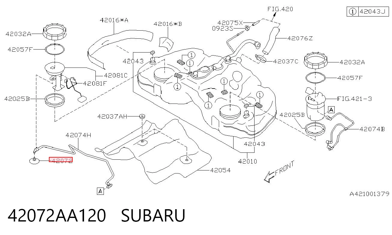 42072AA120 Subaru Filtr paliwa