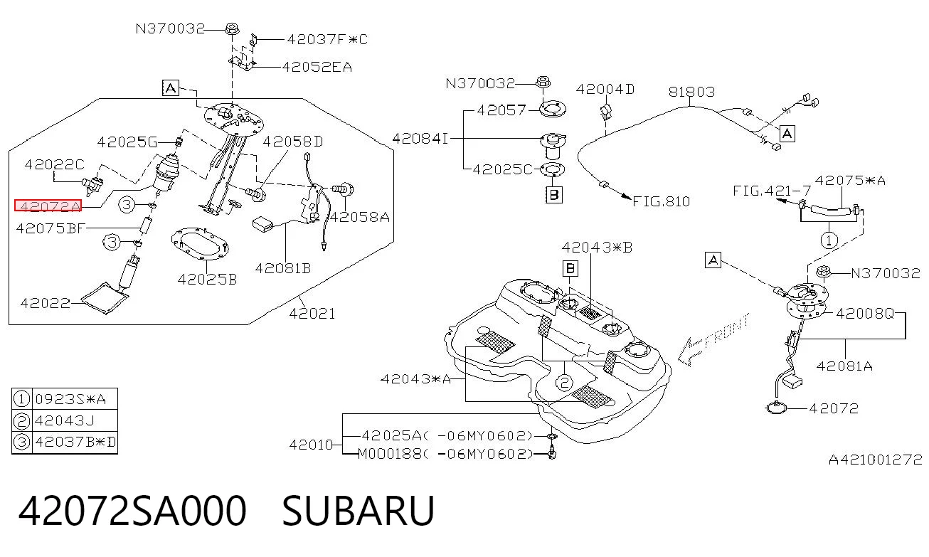 42072SA000 Subaru