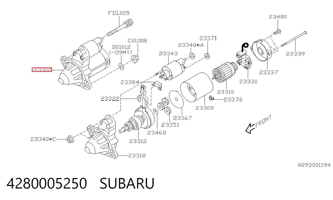Rozrusznik do Subaru Tribeca  