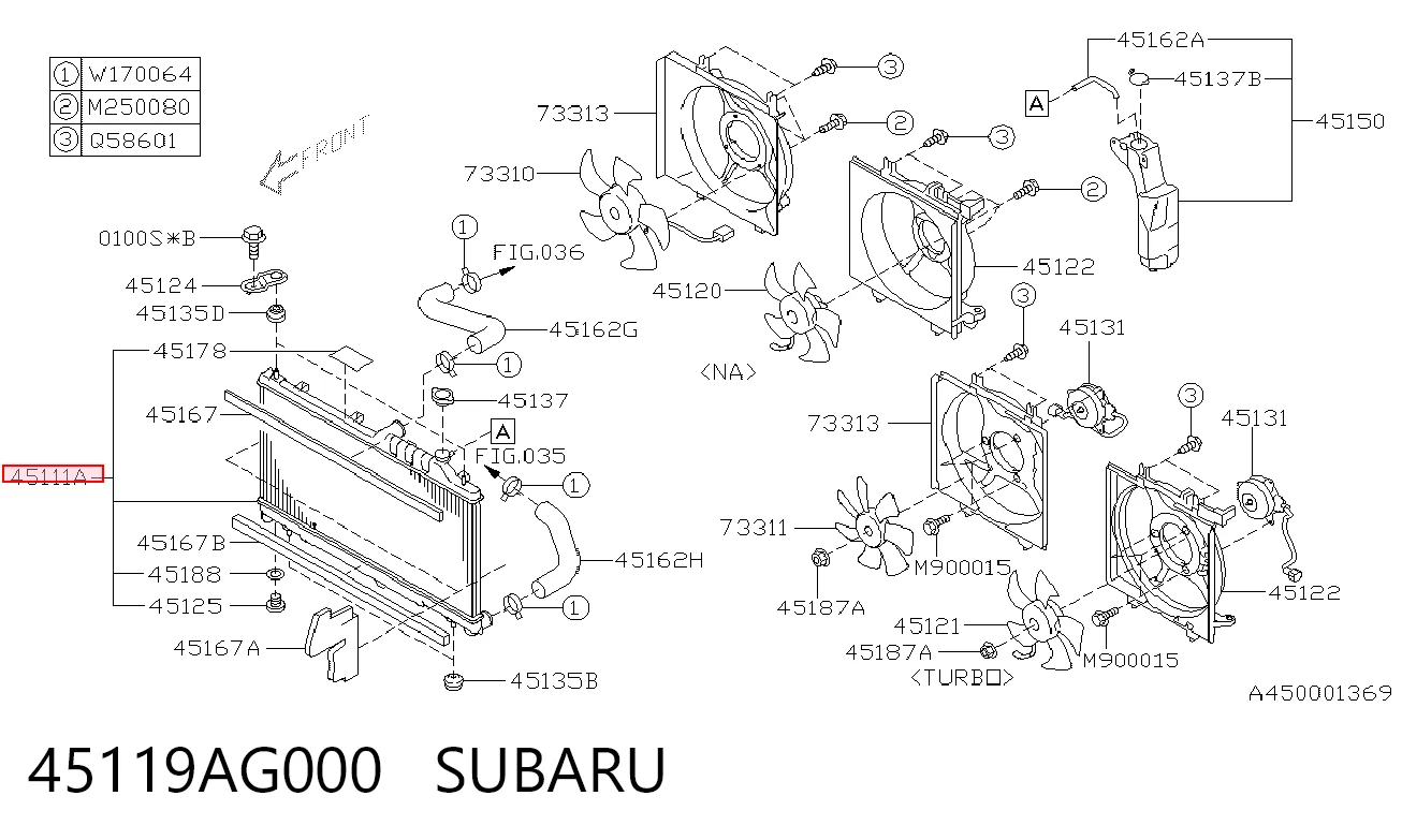 45119AG000 Subaru