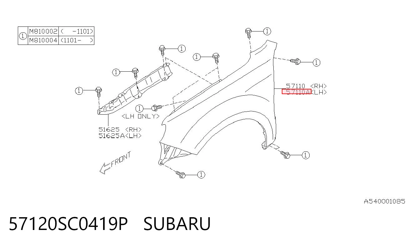 57120SC0419P Subaru