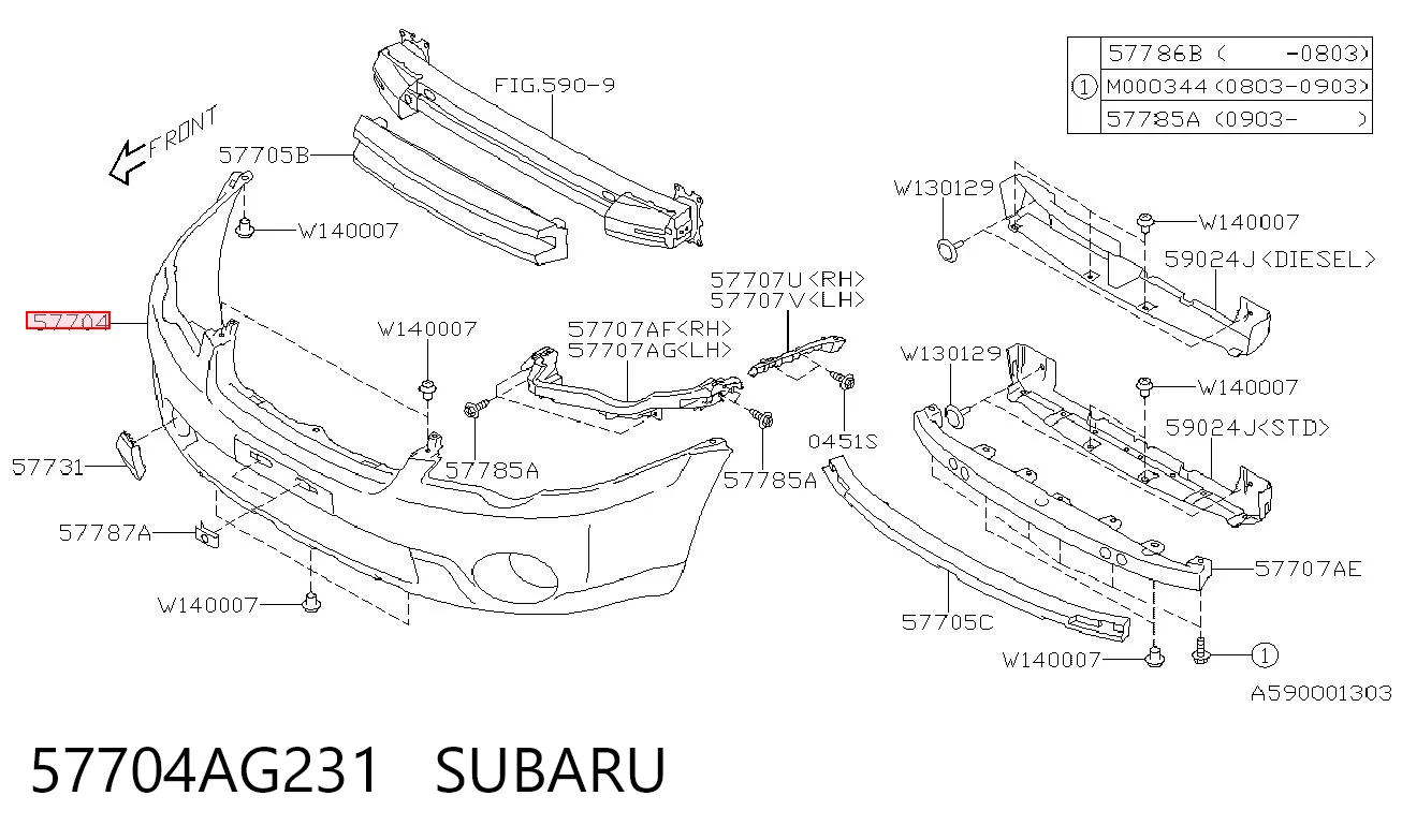 57704AG231 Subaru