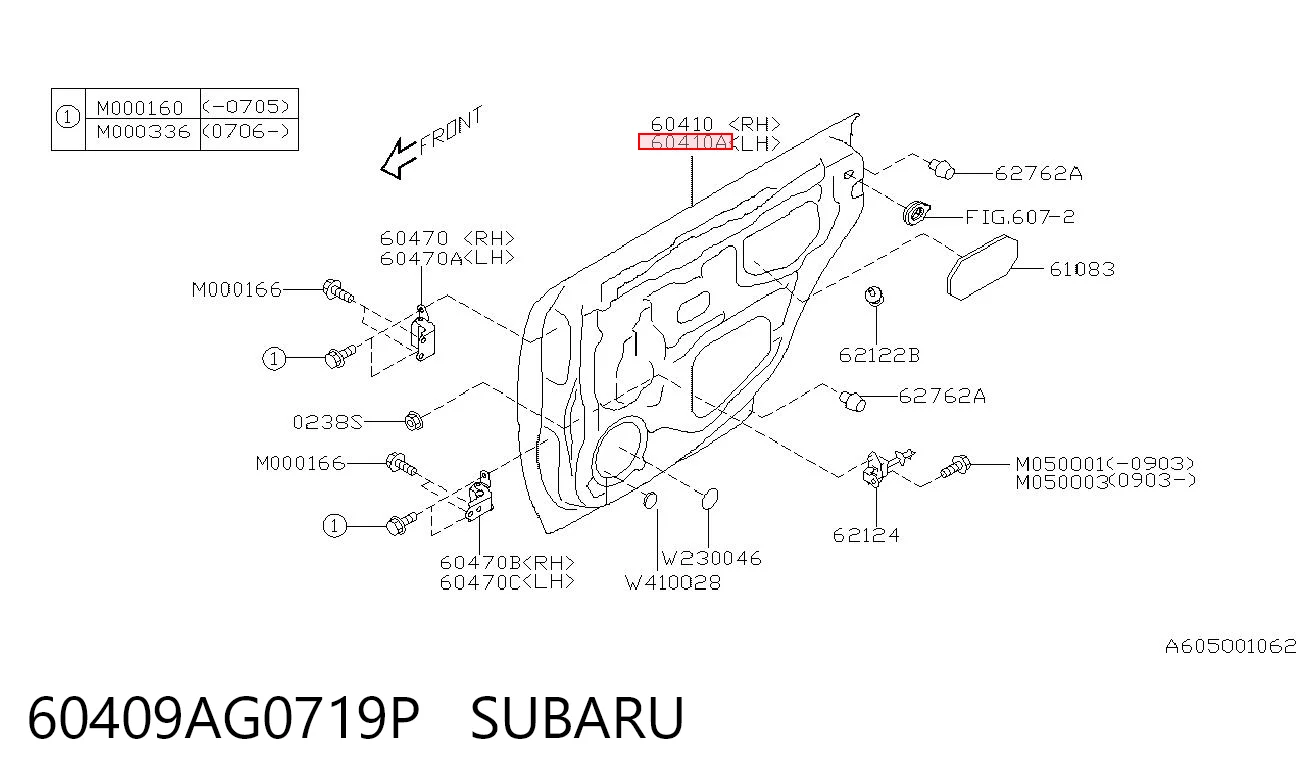 Kupić Drzwi tylne lewe Subaru Outback  B13, BP w dobrej cenie