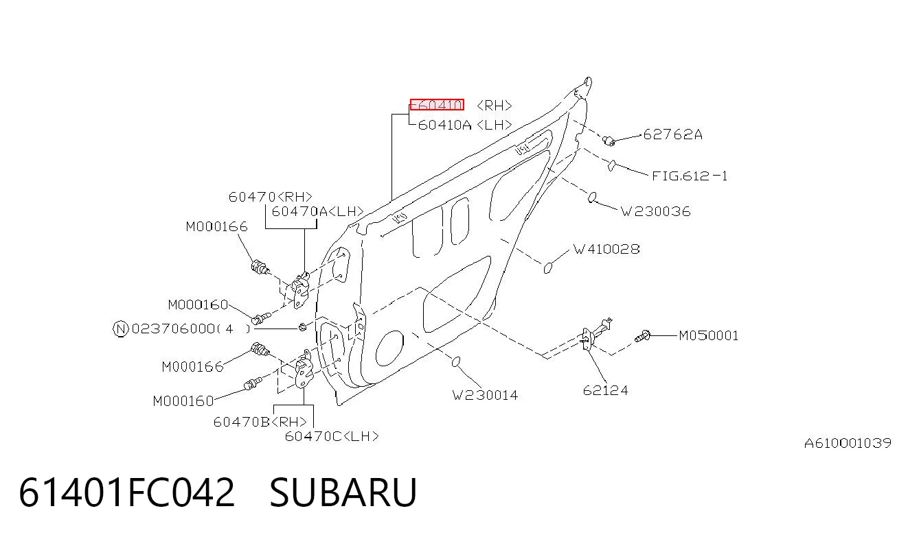 Drzwi tylne prawe do Subaru Forester I S10, SF