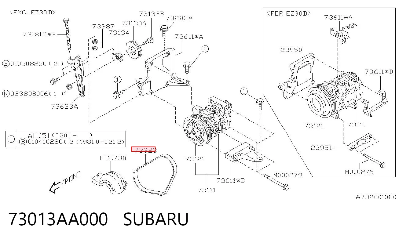 73013AA000 Subaru
