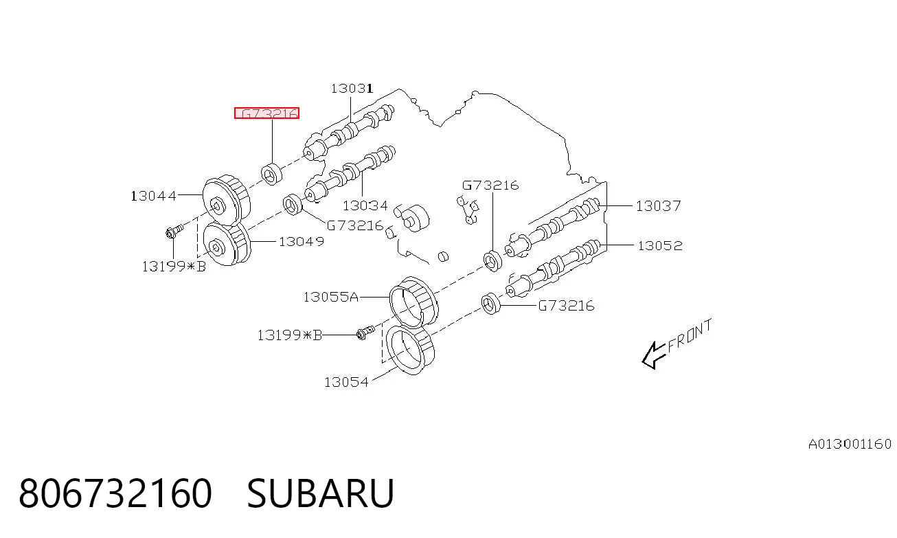 806732160 Subaru Uszczelniacz wałka rozrządu silnika