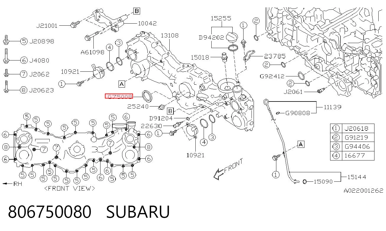 806750080 Subaru