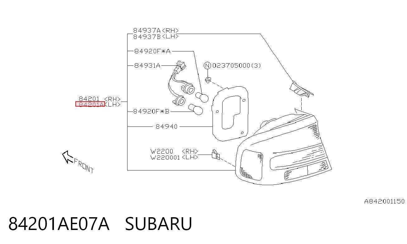 Kupić Lampa zespolona tylna lewa Subaru Legacy III BE, BH w dobrej cenie