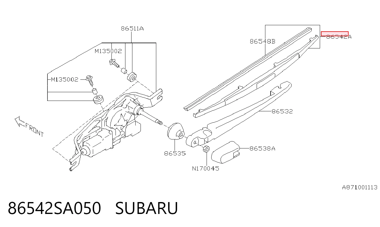 86542SA050 Subaru
