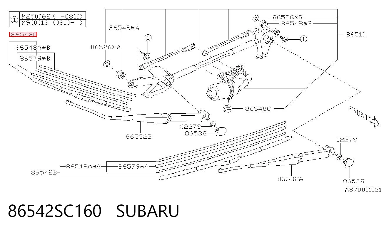 86542SC160 Subaru