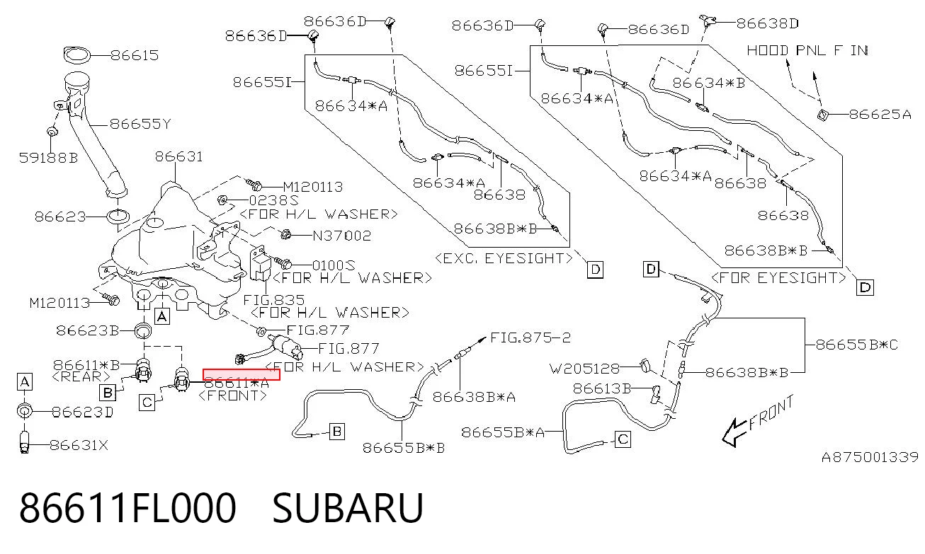 86611FL000 Subaru