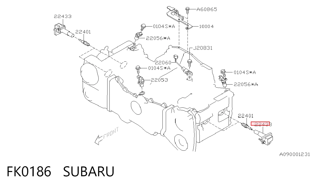 FK0186 Subaru Cewka zapłonowa