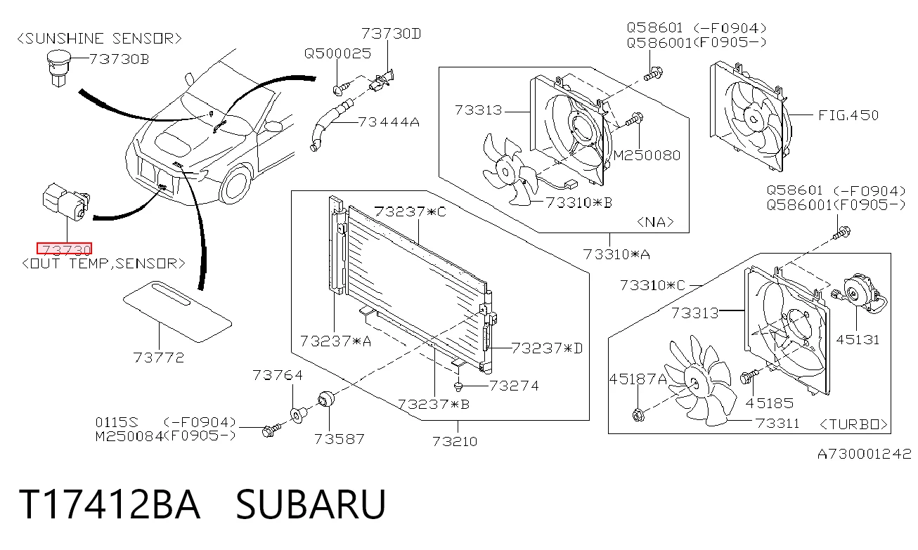 Kupić Czujnik temperatury zewnętrznej Subaru Forester III S12, SH w dobrej cenie