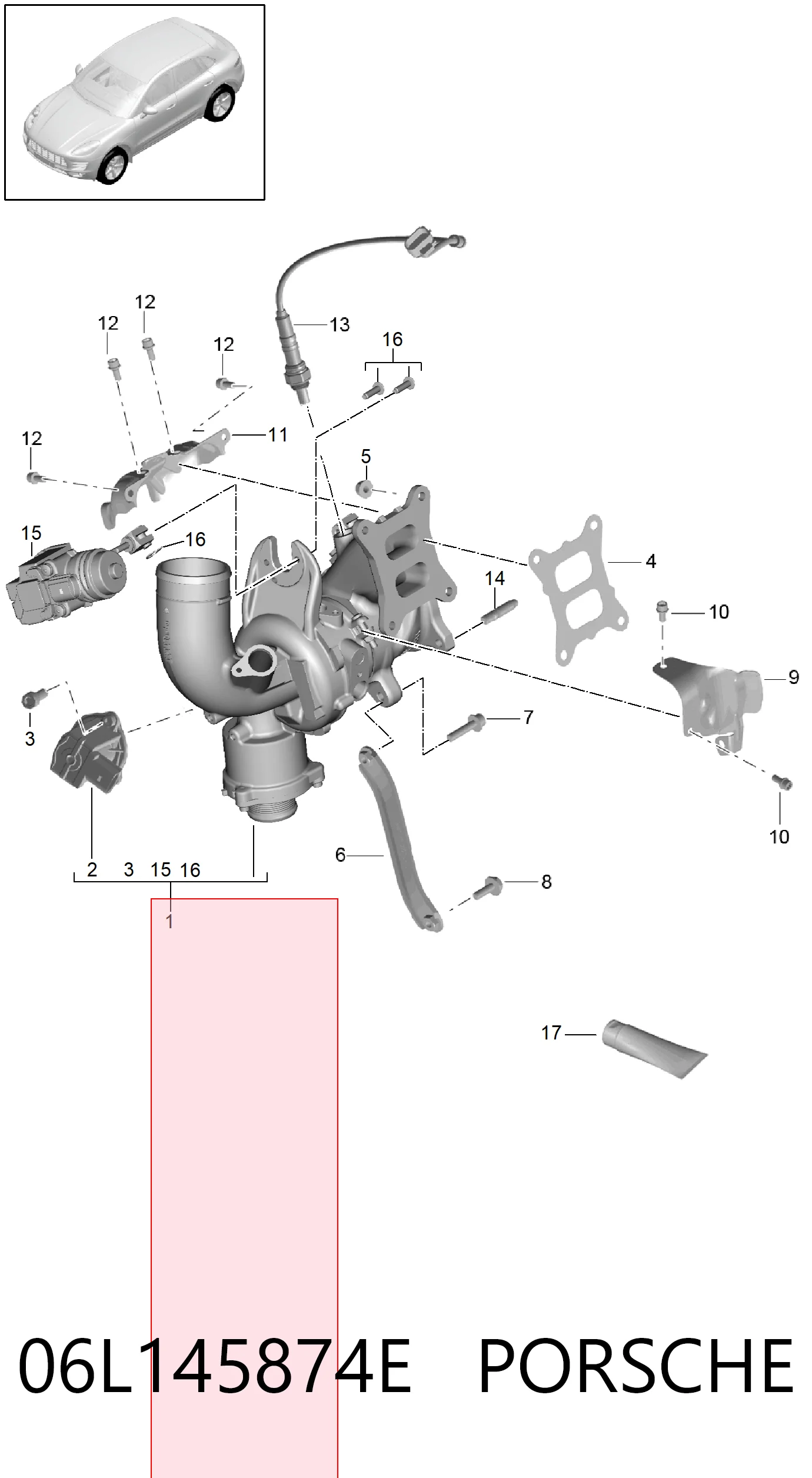Turbina do Volkswagen Touareg III CR7, RC8