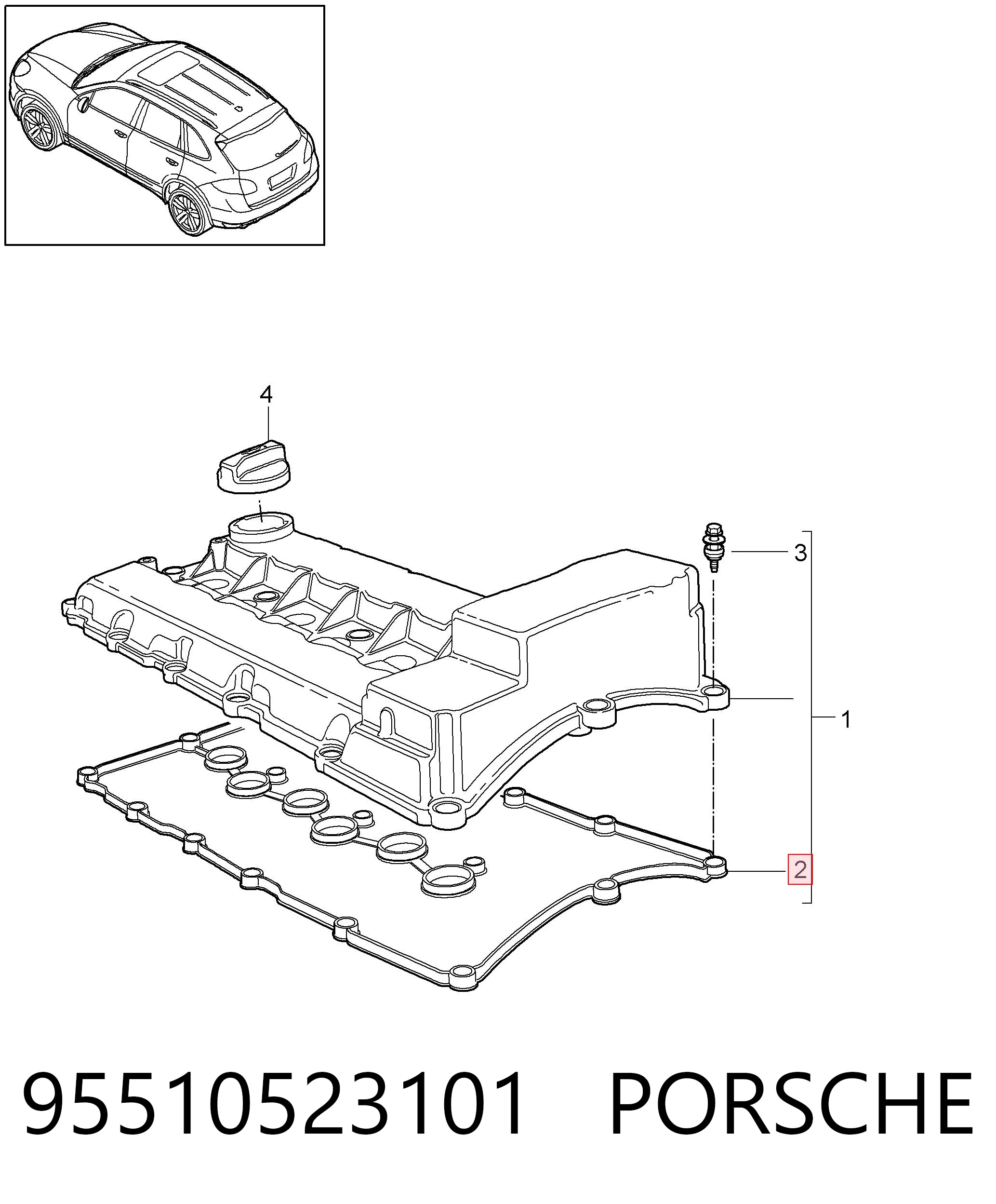 95510523101 Porsche