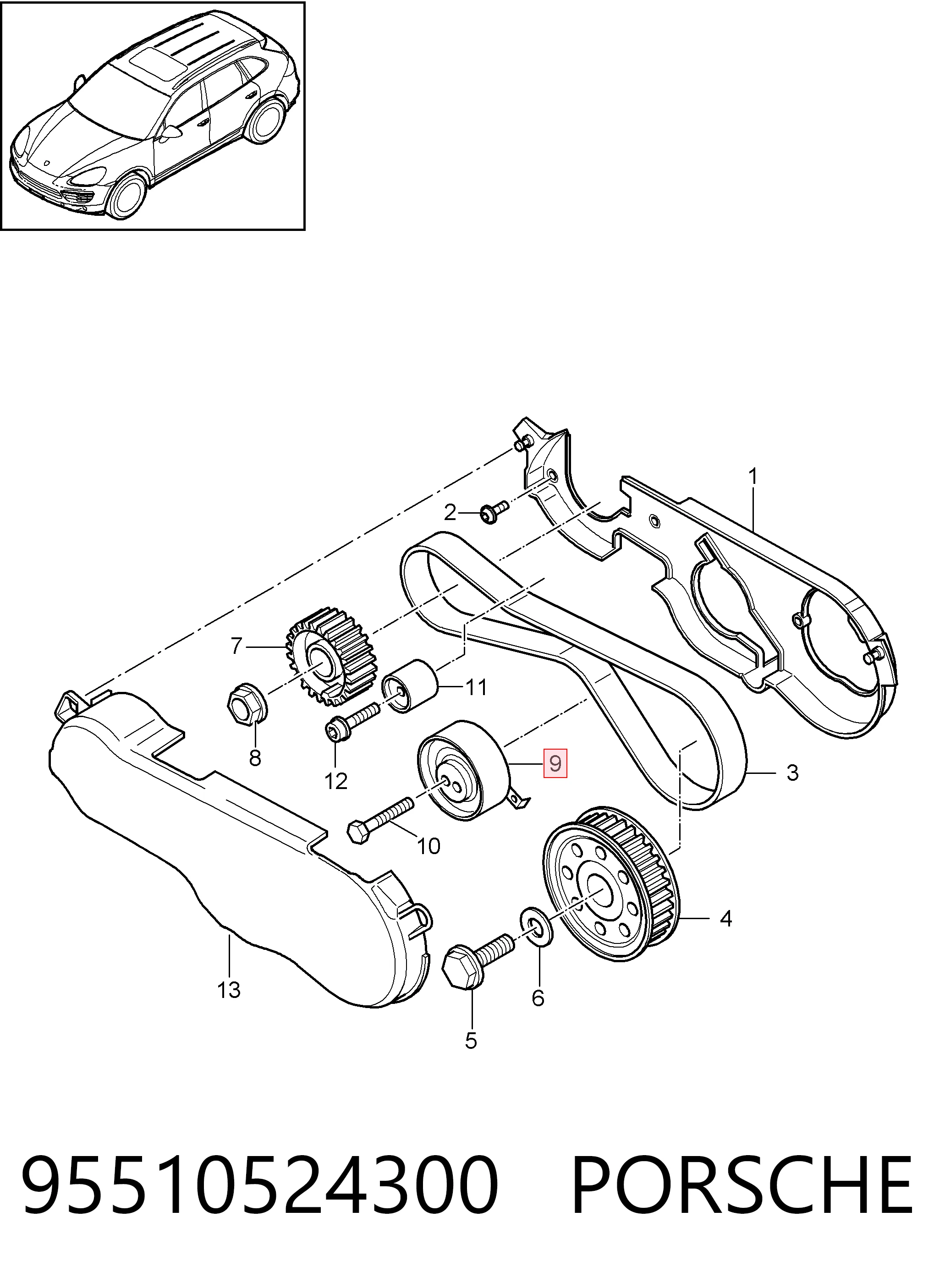 95510524300 Porsche