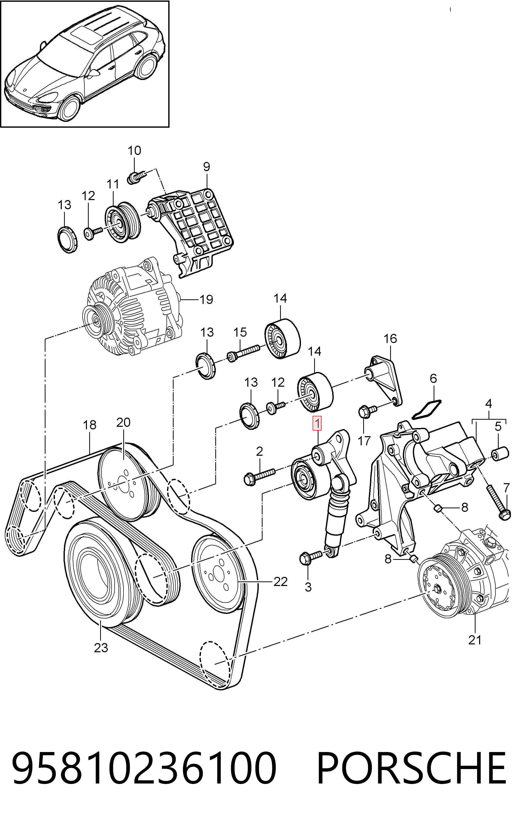 95810236100 Porsche