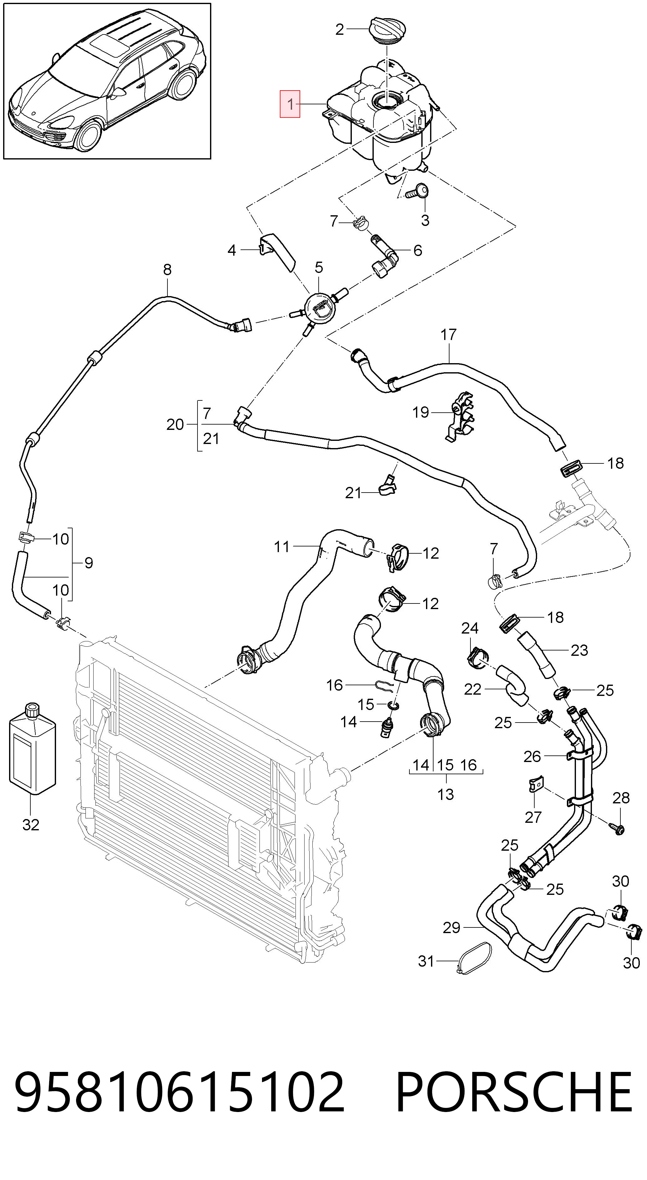 95810615102 Porsche