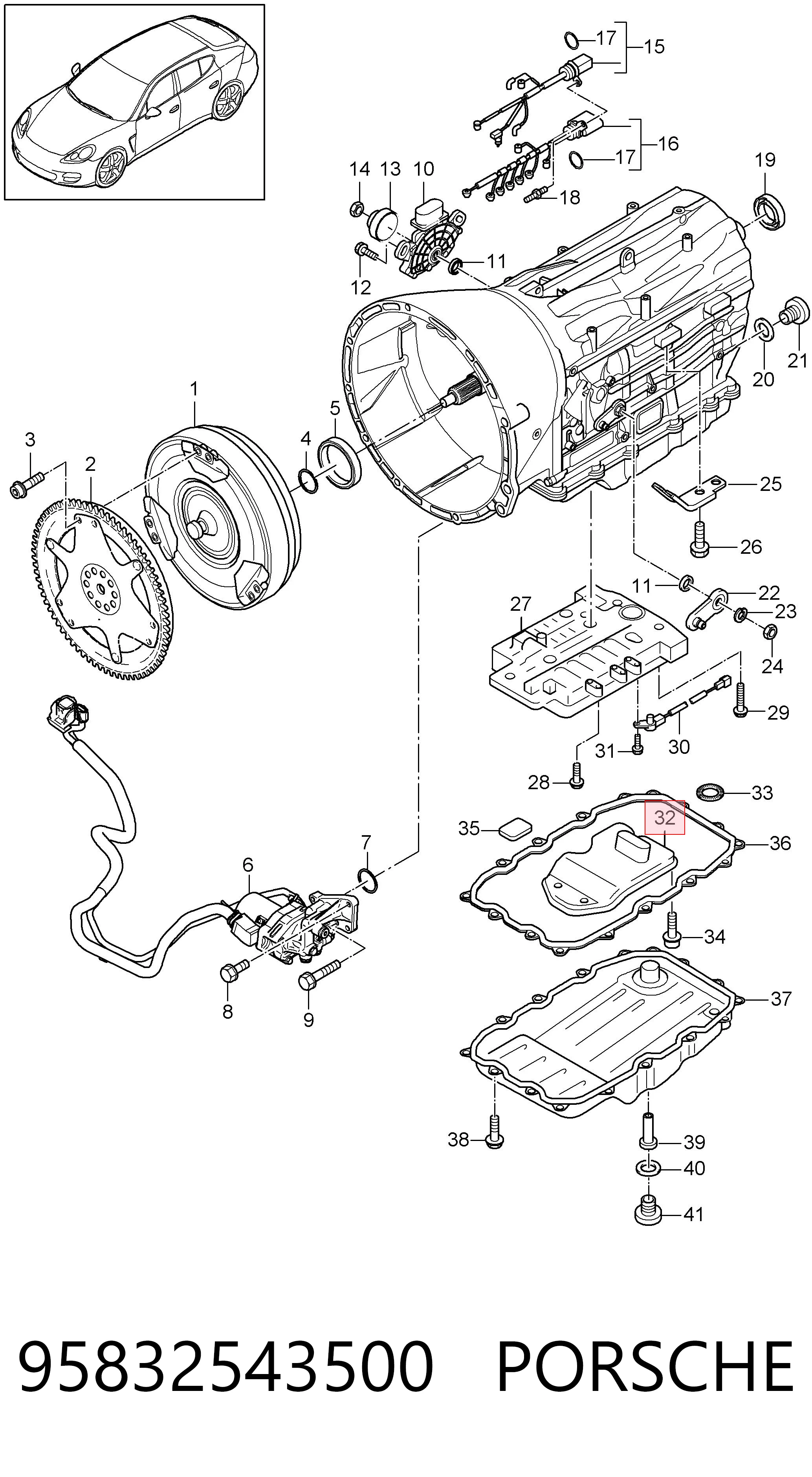 95832543500 Porsche