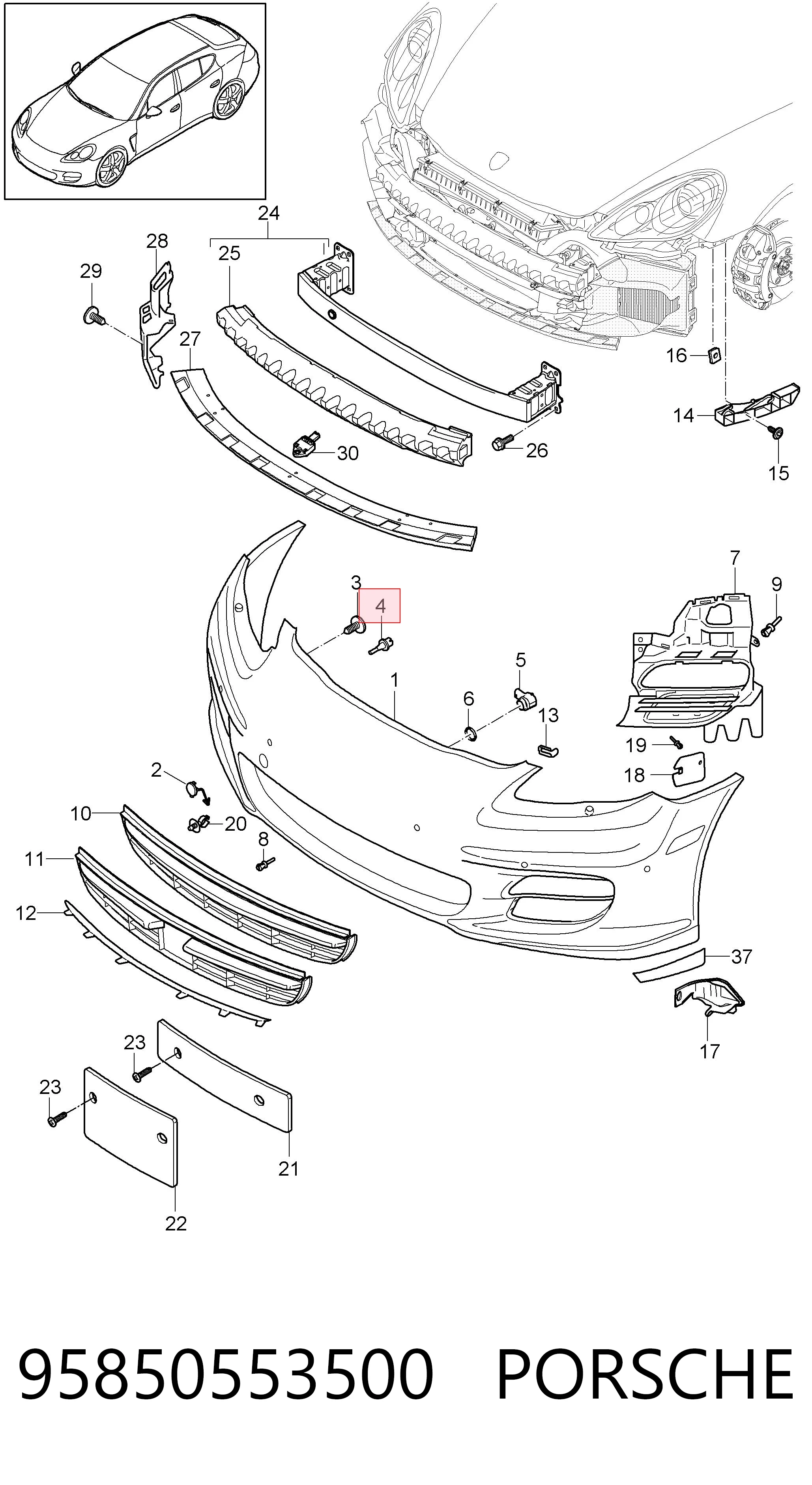 Czujnik temperatury zewnętrznej do Porsche Cayenne II 92A