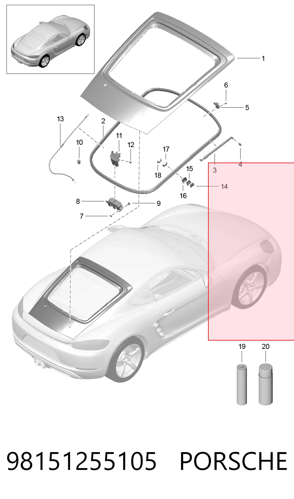 Amortyzator maski Porsche Panamera 