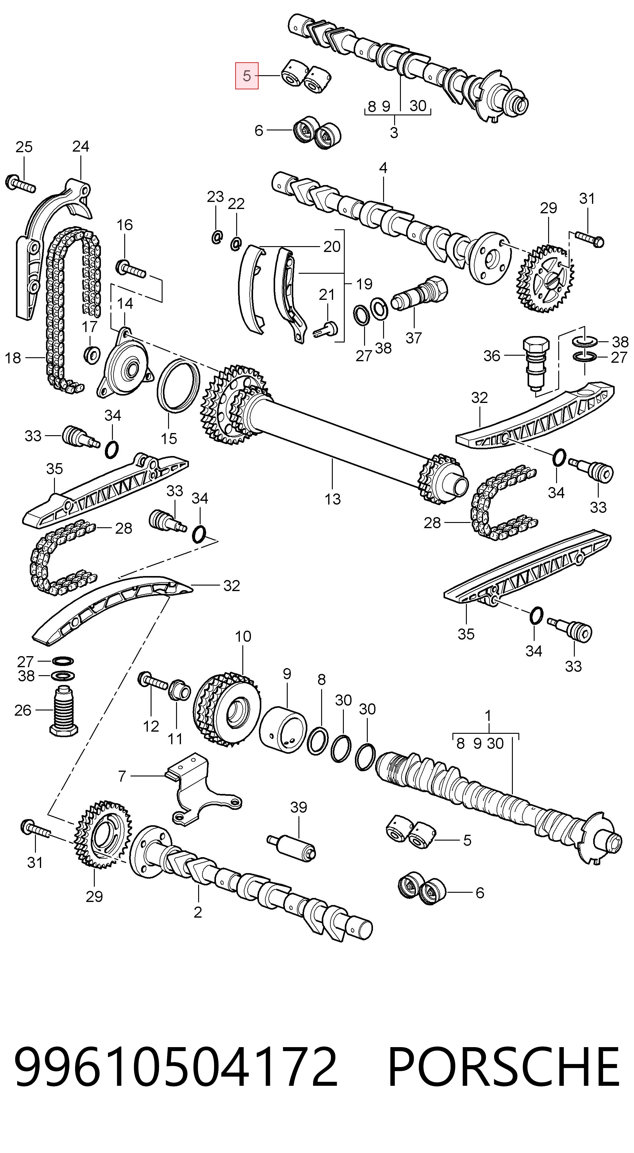 Do koszyka 99610504172 VAG Kompensator hydrauliczny (popychacz hydrauliczny), popychacz zaworu
