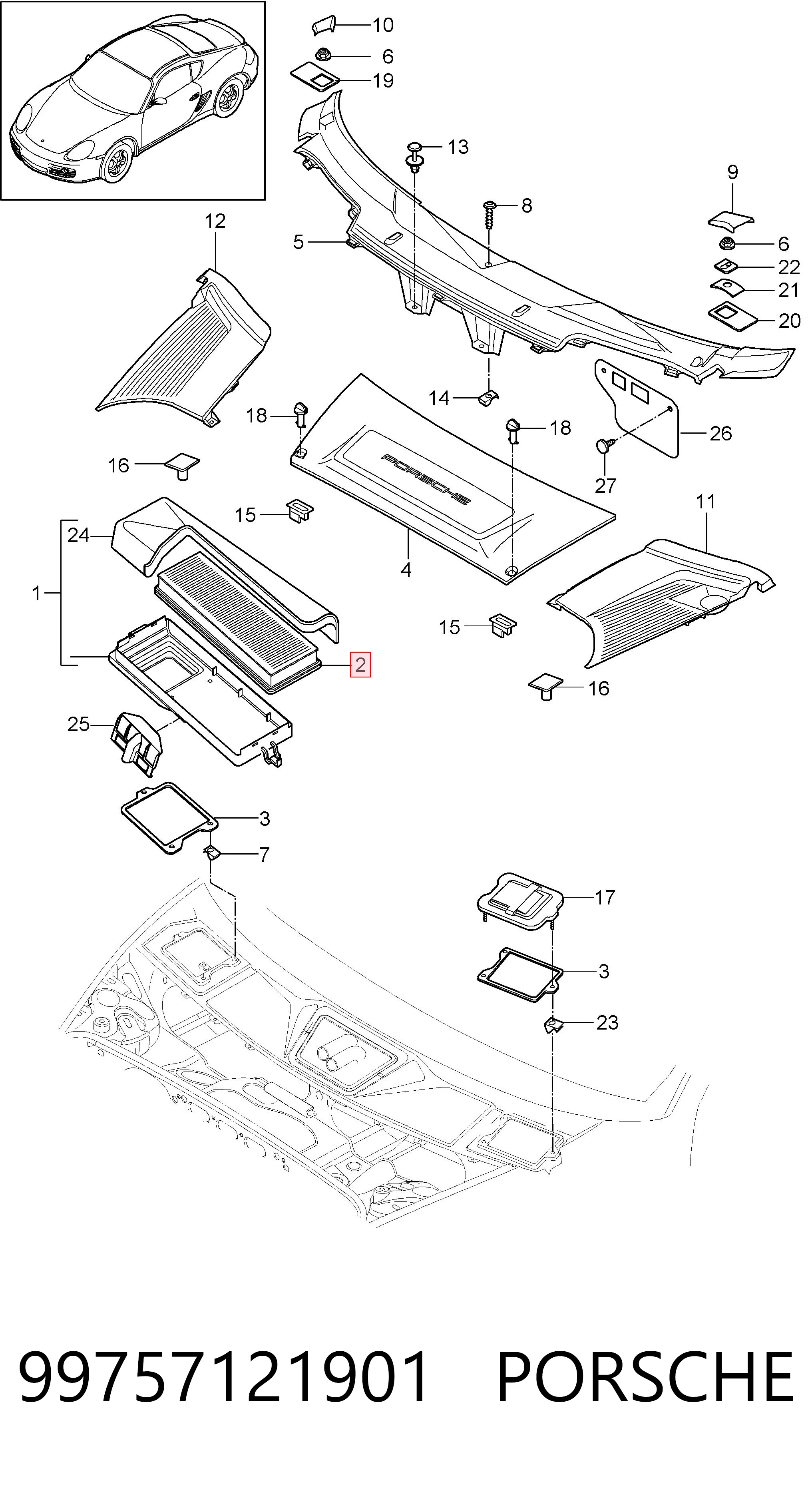 Filtr kabiny Porsche Boxster kabriolet (987) (2004 - 2012) cena, od 17,94 USD