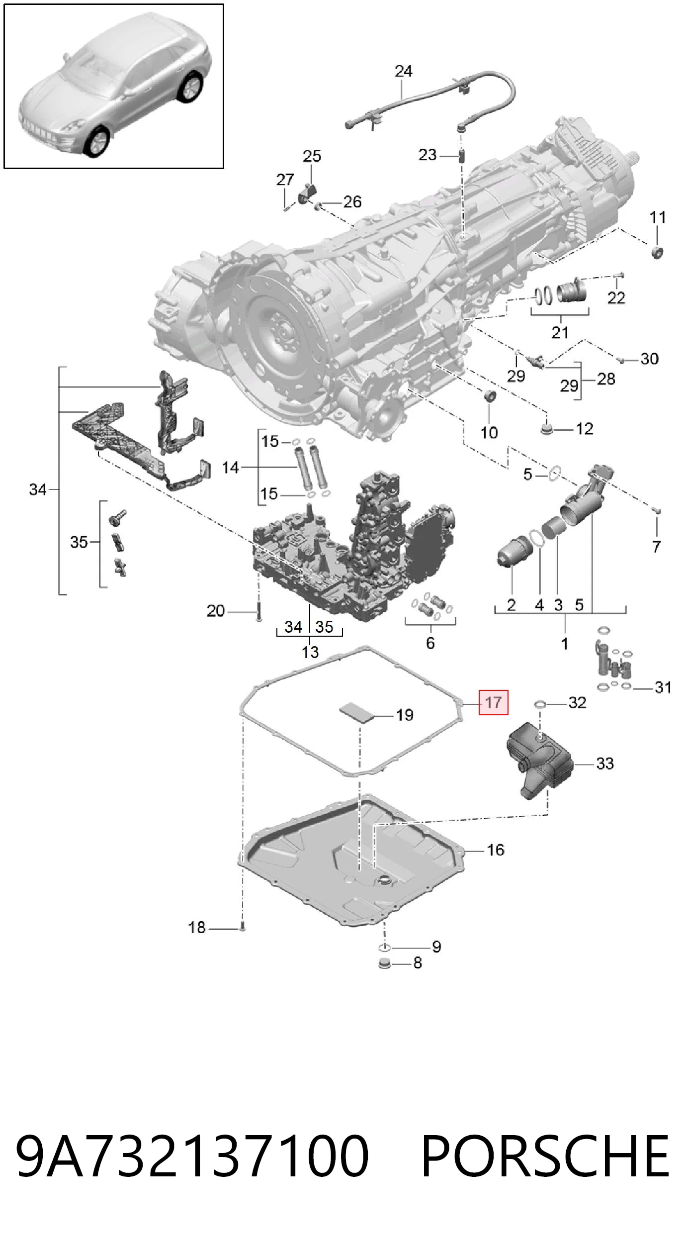 9A732137100 Porsche
