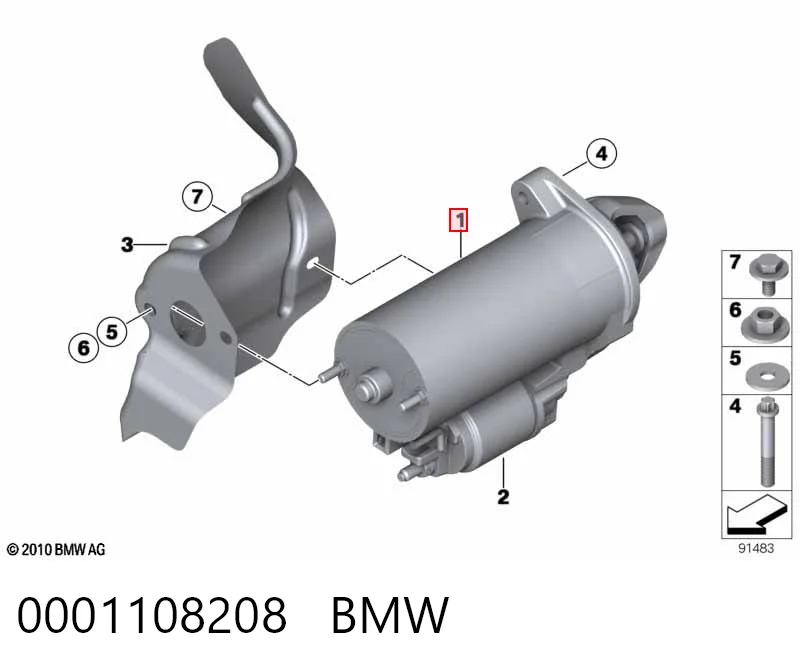 0001108208 BMW Rozrusznik