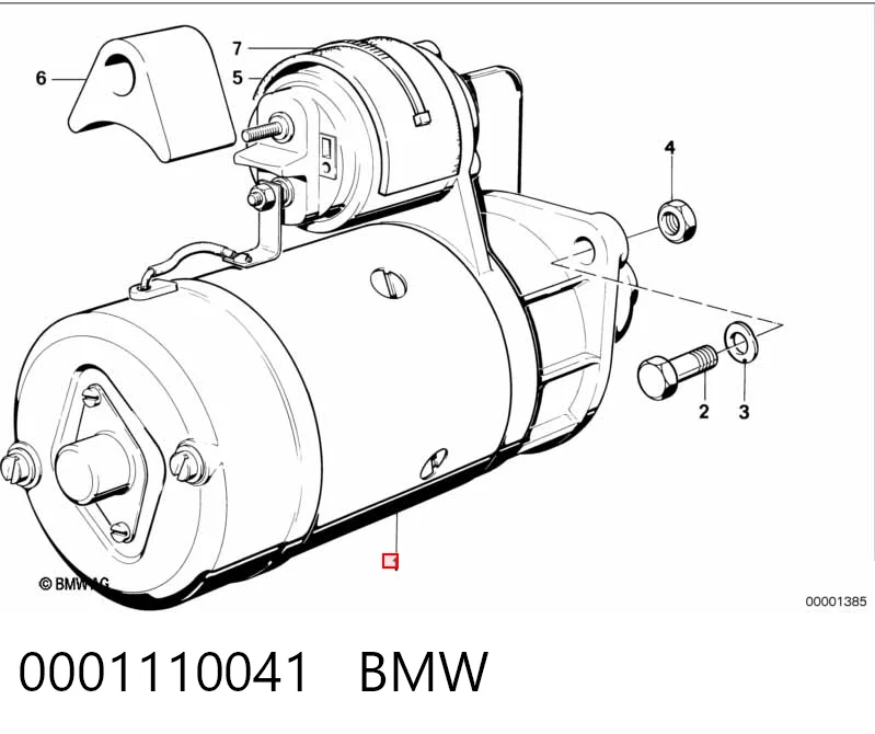 0001110041 BMW Rozrusznik