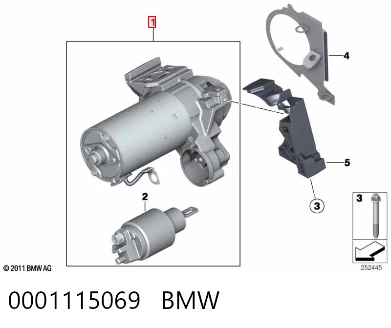 0001115069 BMW Rozrusznik