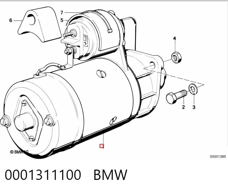 0001311100 BMW Rozrusznik