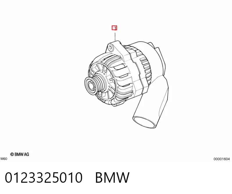 0123325010 BMW Alternator