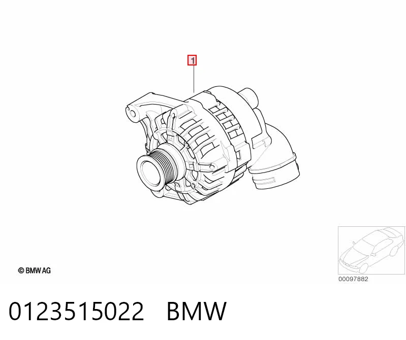 0123515022 BMW Alternator