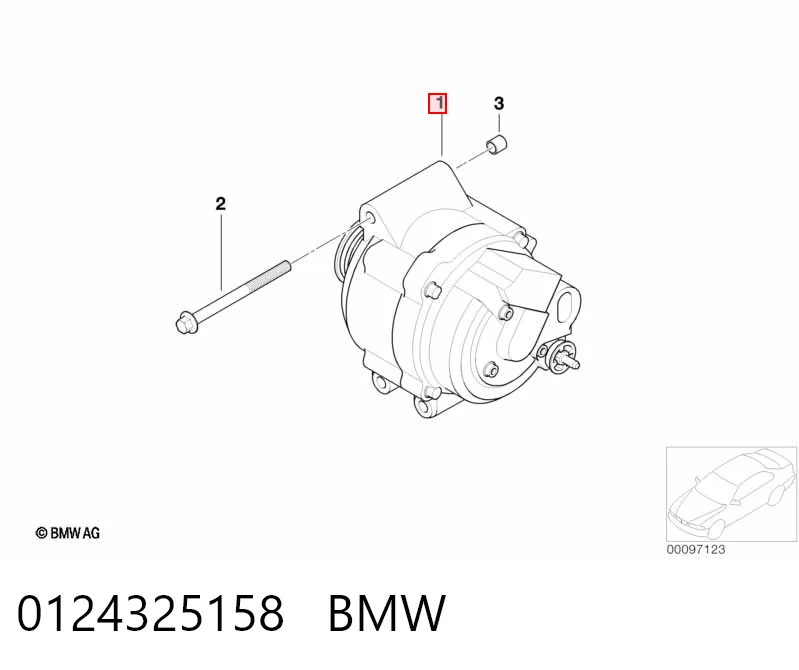 0124325158 BMW Alternator