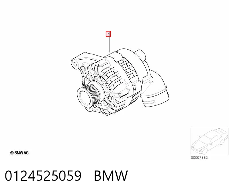 0124525059 BMW Alternator