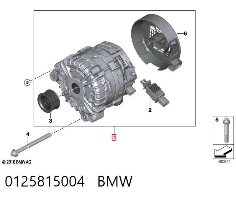 0125815004 BMW Alternator