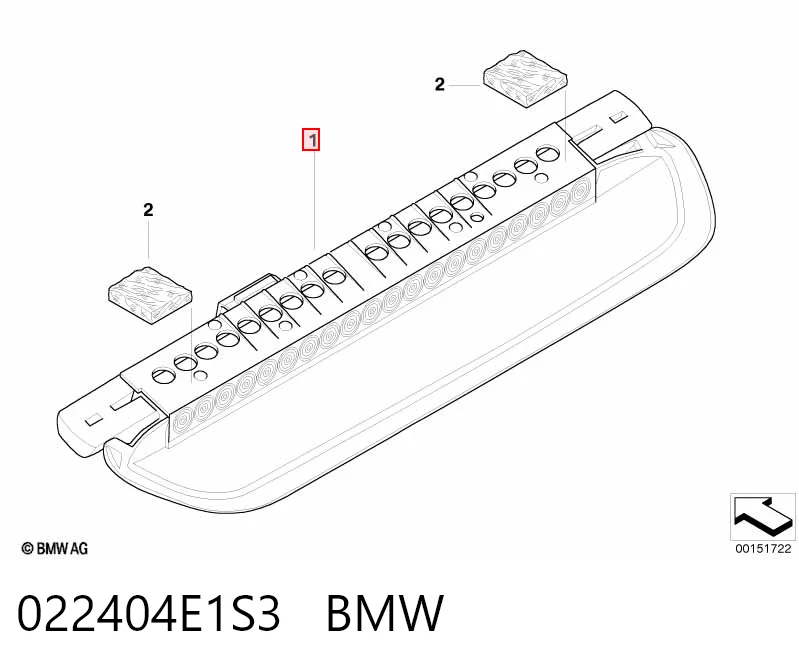 Lampa stop tylna dodatkowa do BMW 3  E90