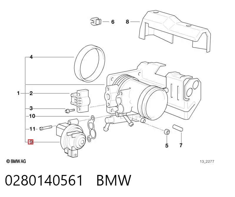0280140561 BMW Regulator biegu jałowego