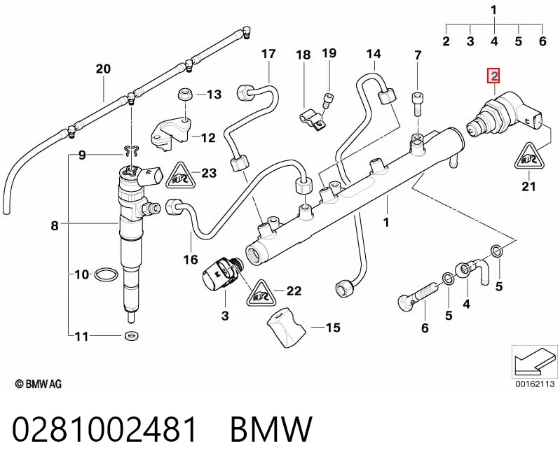 281002481 VAG Regulator ciśnienia paliwa w listwie paliwowej