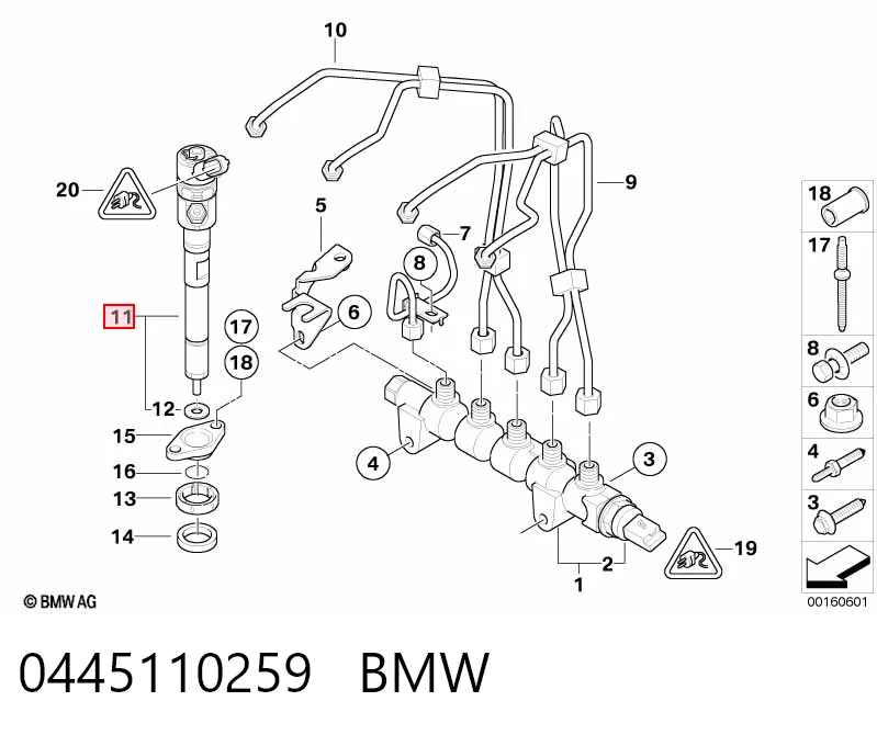 Do koszyka Wtryskiwacz paliwa Mazda 3  BK12
