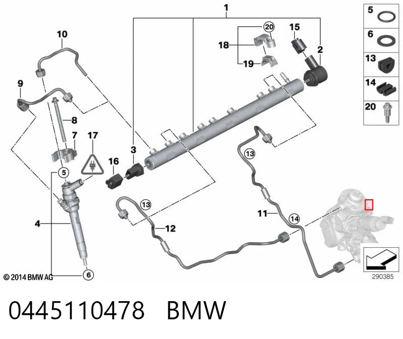 0445110478 BMW Wtryskiwacz paliwa