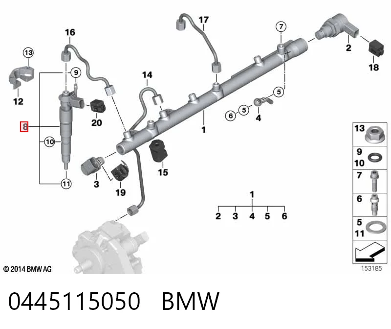 Wtryskiwacz paliwa do BMW X6  E71