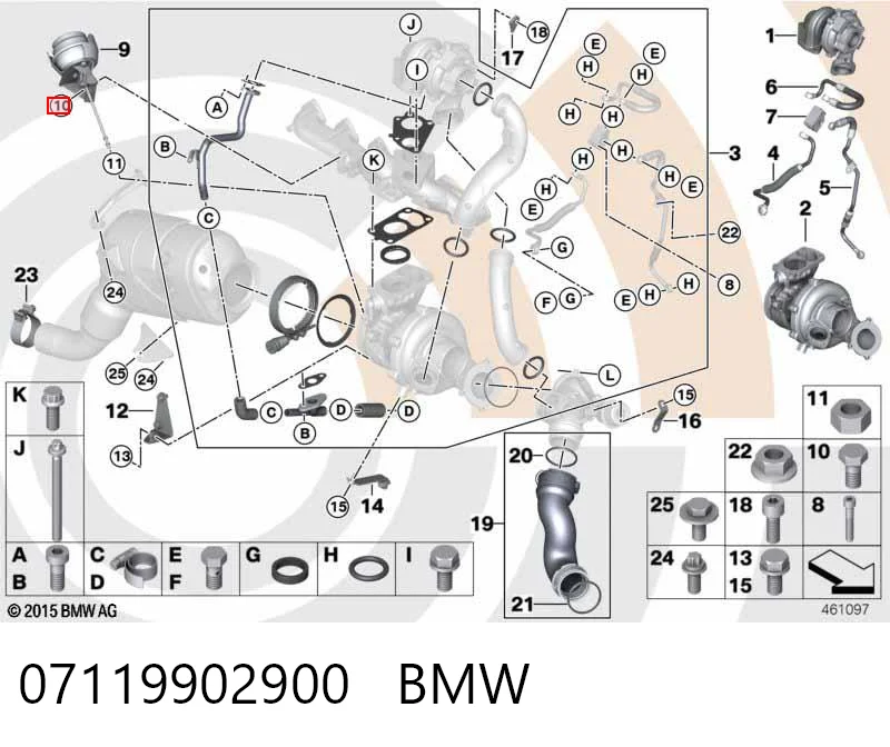  Śruba głowicy cylindrów Audi Q7 