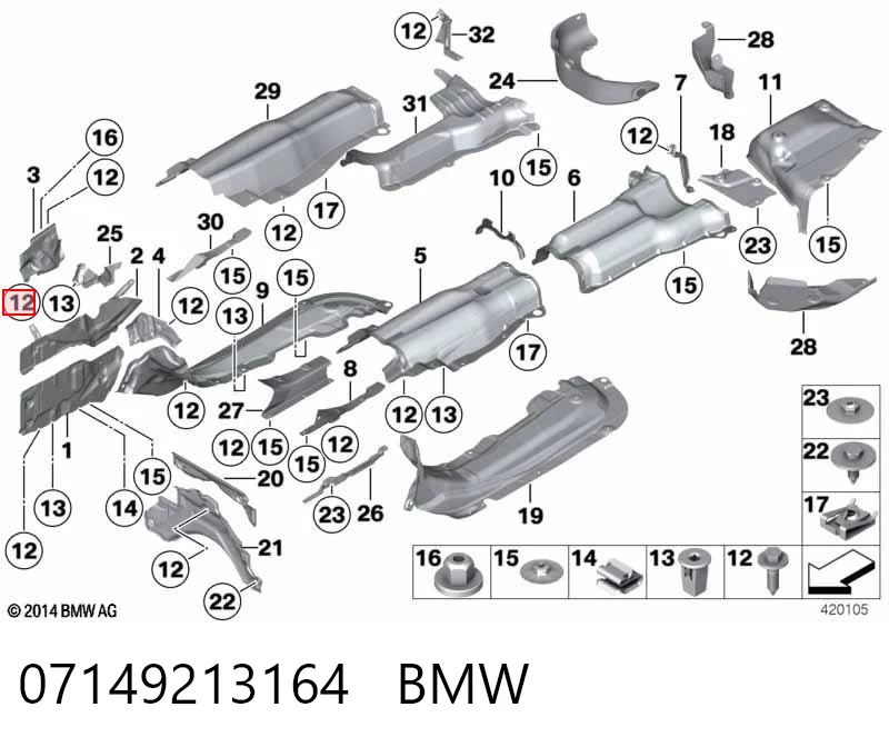 07149213164 BMW Śruba głowicy cylindrów