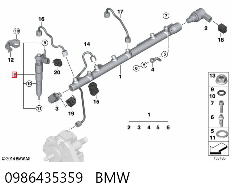 Do koszyka Wtryskiwacz paliwa BMW X6  E71