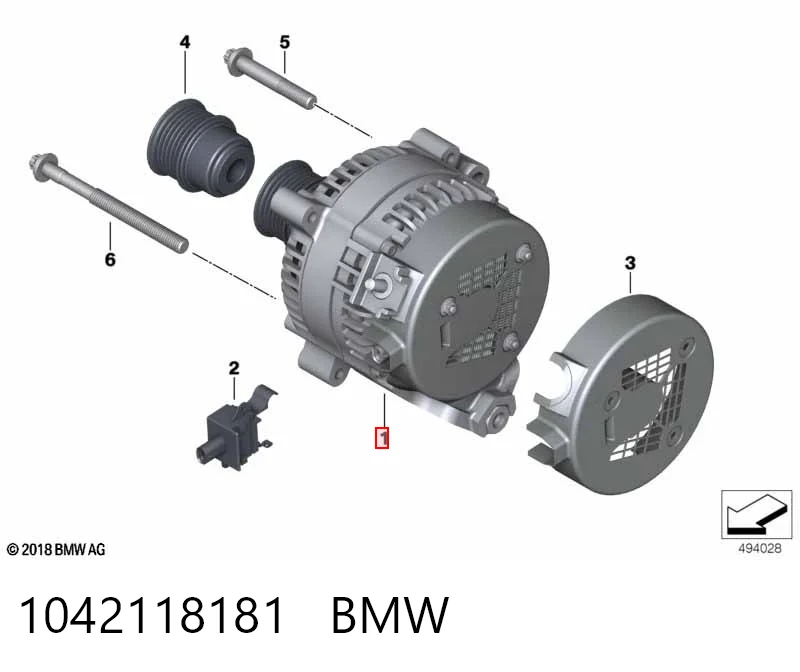 1042118181 BMW Alternator