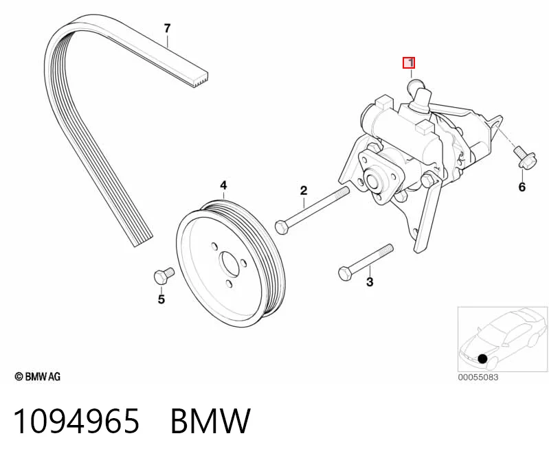 1094965 BMW Pompa wspomagania hydraulicznego kierownicy